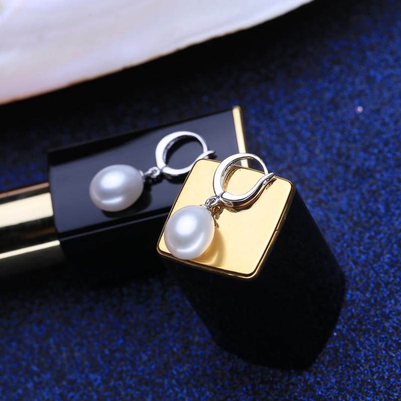 LSOOYH Natural Freshwater Pearl Earrings For Women Fashion Clip On Earrings