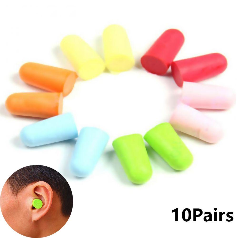 Color Travel Study Rebound Hearing Protector Anti-noise Tapered Polyurethane Foam Earmuffs Earplugs