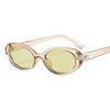 New Women Small Oval Vintage Sunglasses Brand Designer Retro Points Sun Glasses Female Lady Eyeglass Cat Eye Driver Goggles