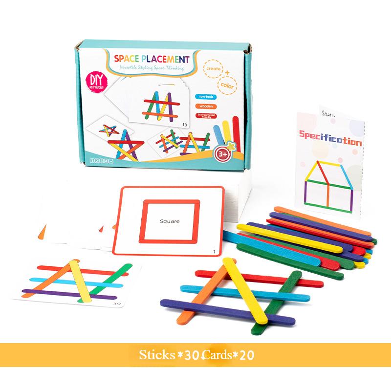 Деревянный детский пазл для раннего развития логического мышления, пазл для распознавания цветов, пазл из строительных блоков, деревянные игрушки