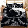 Quilt Cover Three-Piece Sun And Moon Simple Wind Bedding Digital Printing Kit
