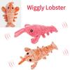 Игрушки для кошек Электрический Лобстер USB-аккумуляторная симуляция прыгающих креветок Плюшевый электрический питомец Дразнящие игрушки для кошек и собак Шевелим Лобстером