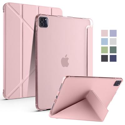 Чехол Funda для iPad Pro 2024, 11 дюймов, мягкий чехол из ТПУ на магнитной складной подставке для iPad Pro 11, 2024 M4, чехол с держателем для ручек