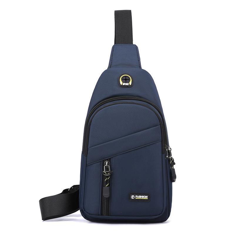 Мужская нагрудная сумка, повседневная наплечная сумка, легкая дорожная спортивная нагрудная сумка, универсальный трендовый модный мужской кроссбоди маленький рюкзак