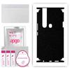 apgo Protective Skin Sticker for the Back+sides Compatible with Tecno Camon 15 Pro, Full Wrap Film, Foil, Vinyl - Pattern Matte Black