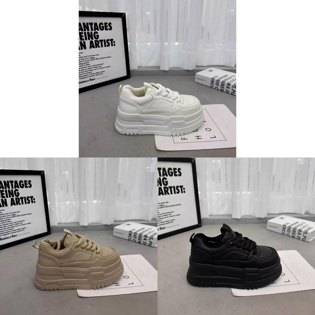 Womens Platform Sneakers With Foam Sole And Elevating Heel For Casual Daily Wear
