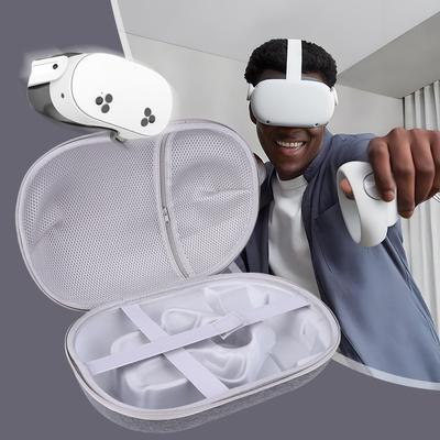 Кейс для VR-гарнитуры Meta Quest 3S/контроллеров/оголовья, сумка для хранения большей вместимости, противоударная защитная сумка