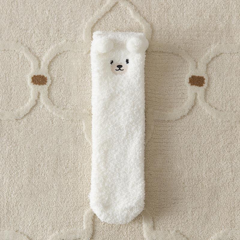 Женские носки из кроличьей шерсти с двойной иглой, зимние утолщенные, теплые, до середины икры, супертолстые, кашемировые, женские зимние носки из кроличьей шерсти