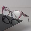 Minimalist Luxury Transparent Glasses Cool Cat Eye Frame Eyeglass Women Men Cool Clear Lens Frame Glasses