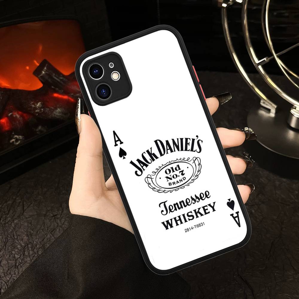Classic Whiskey Logo J-Jack D-DanielS Phone Cases For IPhone 16 15 14 Plus 13 12 11 Pro Max Matte Oft Bumper Phone Cover