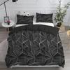 Geometric Line Grid Pattern 3d Print Quilt Cover All Season Soft Bedding Cover Pillowcase Luxury Home Textiles Duvet Cover Sets
