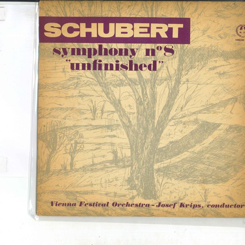 10inch Record SCHUBERT - Koukyoukyoku Dai 8 Ban Rotancyou Mi M208 CONCERT HALL Japan Classical Used