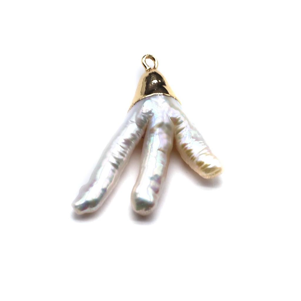 Pearl Pendant Freshwater Pearl Baroque Pendant For Jewelry Making DIY Necklace Accessory