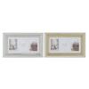 Photo Frame - Luxury - 46.5 X 2 X 28.5 Cm - Golden Silver Glass - Traditional Polystyrene - 2 Units