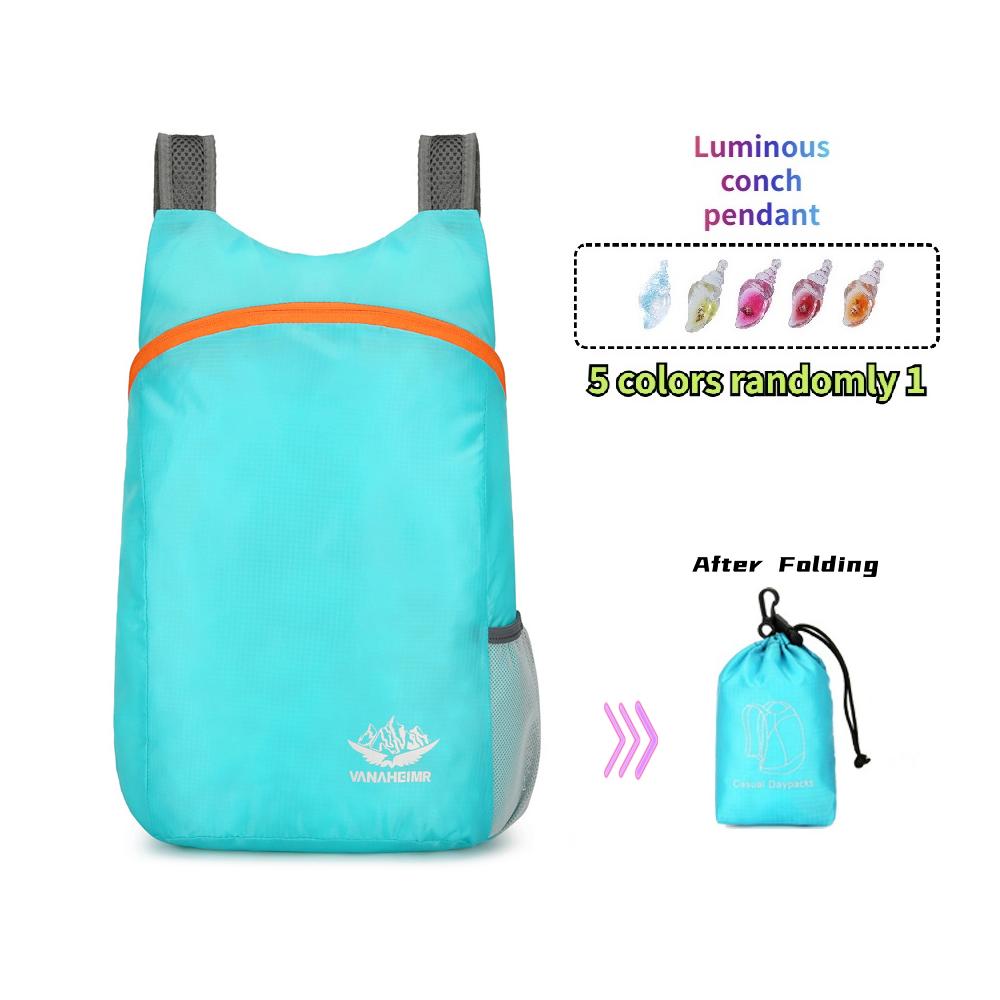 Портативный складной рюкзак Легкий водонепроницаемый рюкзак для путешествий на открытом воздухе