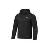 Li Ning Running Series Solid Color Hooded Water-Resistant Warm Slim Fit Cotton Jacket Men Jacket Black AFMT009-1