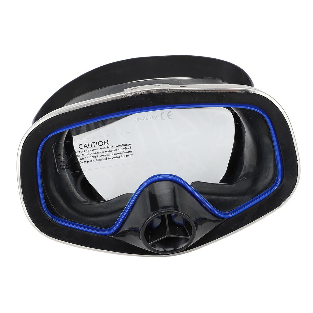 Очки для дайвинга Силиконовые Водонепроницаемые Линзы из Закаленного Стекла Подводные Очки для Снорклинга Плавания Синие