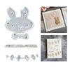Rabbits Shape Cutting Dies Scrapbooking Die Cut Templates Carrots Carbon Steel Cutting Dies for Scrapbooking Card Making