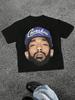Мужская футболка с графическим принтом Портрет рэпера Crenshaw Hip Hop 100% хлопок Повседневная городская футболка с коротким рукавом