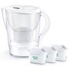 BRITA Water Filter, Jug-Style, PFOS/PFOA Removal Tested, Filtered Water Capacity: 1.75L (Total Capacity: 3.5L) [Official Japanese Product] Includes 3