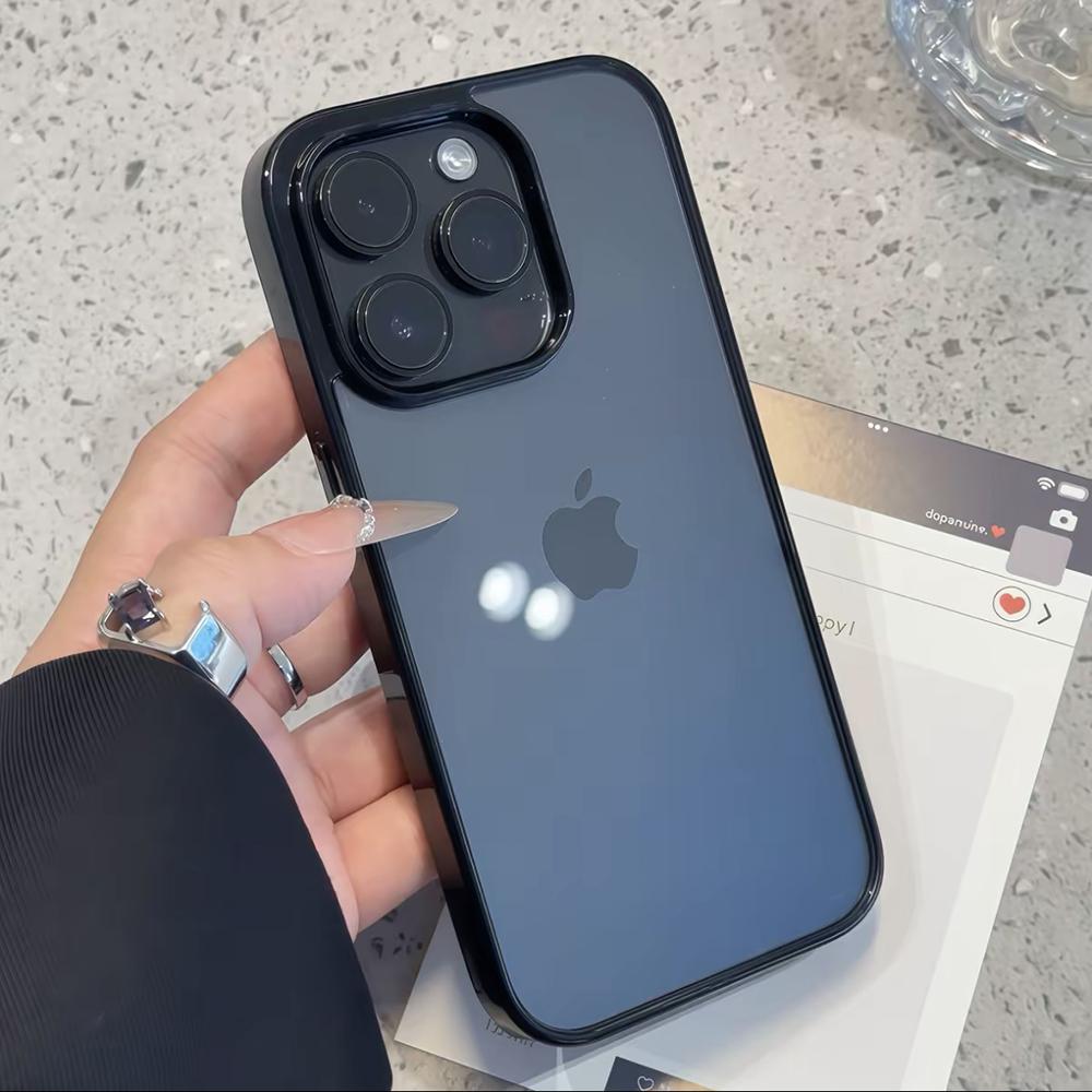 Роскошный Прозрачный Чехол Конфетного Цвета Для iPhone 16 15 14 13 12 11 Pro Max Plus Прозрачный Акриловый Бампер Защитные Чехлы Обложка
