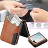 Flip Leather Phone Case For Samsung Galaxy Z Flip 7 FE 6 5 4 3 5G Flip7 Flip6 Wallet Card Holder Phone Bag Book Cover Etui