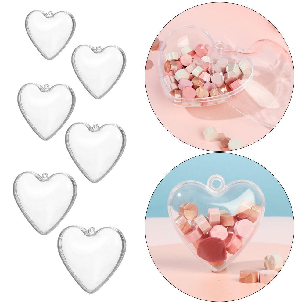 DIY Heart Shape Plastic Heart-shaped Ball Food Packaging Creative Sugar Box Candy Box Packaging