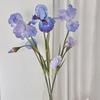 DIY Accessories Artificial Iris Flower Branch 80cm Faux Floral  Home Decoration