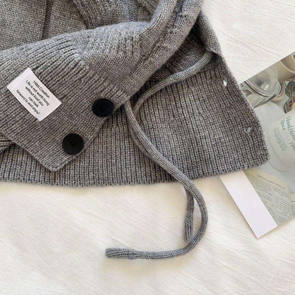 Дышащая шерстяная шапка Теплая вязаная шапка Повседневная барочная шапка