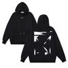 1279 Off-White 2025 Autumn/Winter New Graffiti Arrow Printed Pattern Hoodie Hoodie for Men and Women