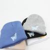 Men Women Winter Knitted Beanies Butterfly Embroidery Warm Comfortable Casual Hat