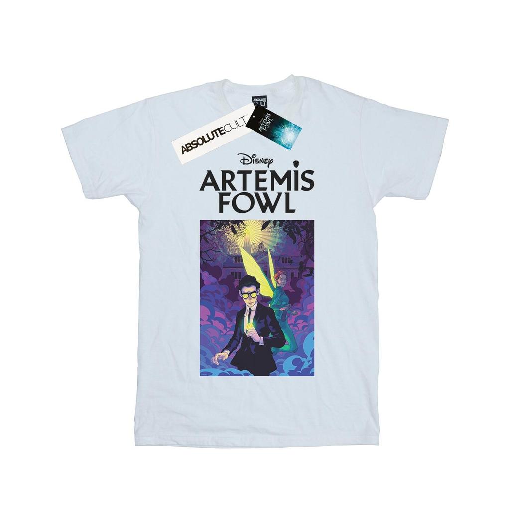 Disney Womens/Ladies Artemis Fowl Book Cover Cotton Boyfriend T-Shirt