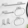 Bathroom Hardware Set No Drilling Bathroom Accessories Sets Toilet Tissue Roll Paper Holder Towel Rack Bar Rail Ring Robe Hook