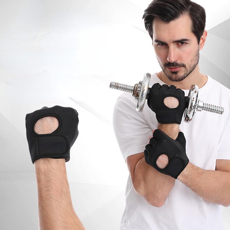 Перчатки для тяжелой атлетики, женские и мужские перчатки для фитнеса и спортзала, дышащие нескользящие гелевые подушечки с половиной пальца, перчатки для бодибилдинга с гантелями