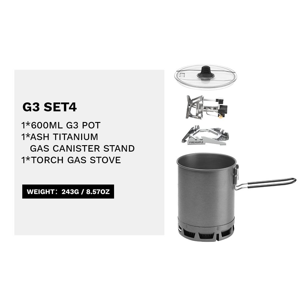Fire Maple Petrel G2 G3 Ультралегкая система для готовки Легкая уличная газовая горелка Складная вилка Портативная для пеших прогулок Путешествий Кемпинга
