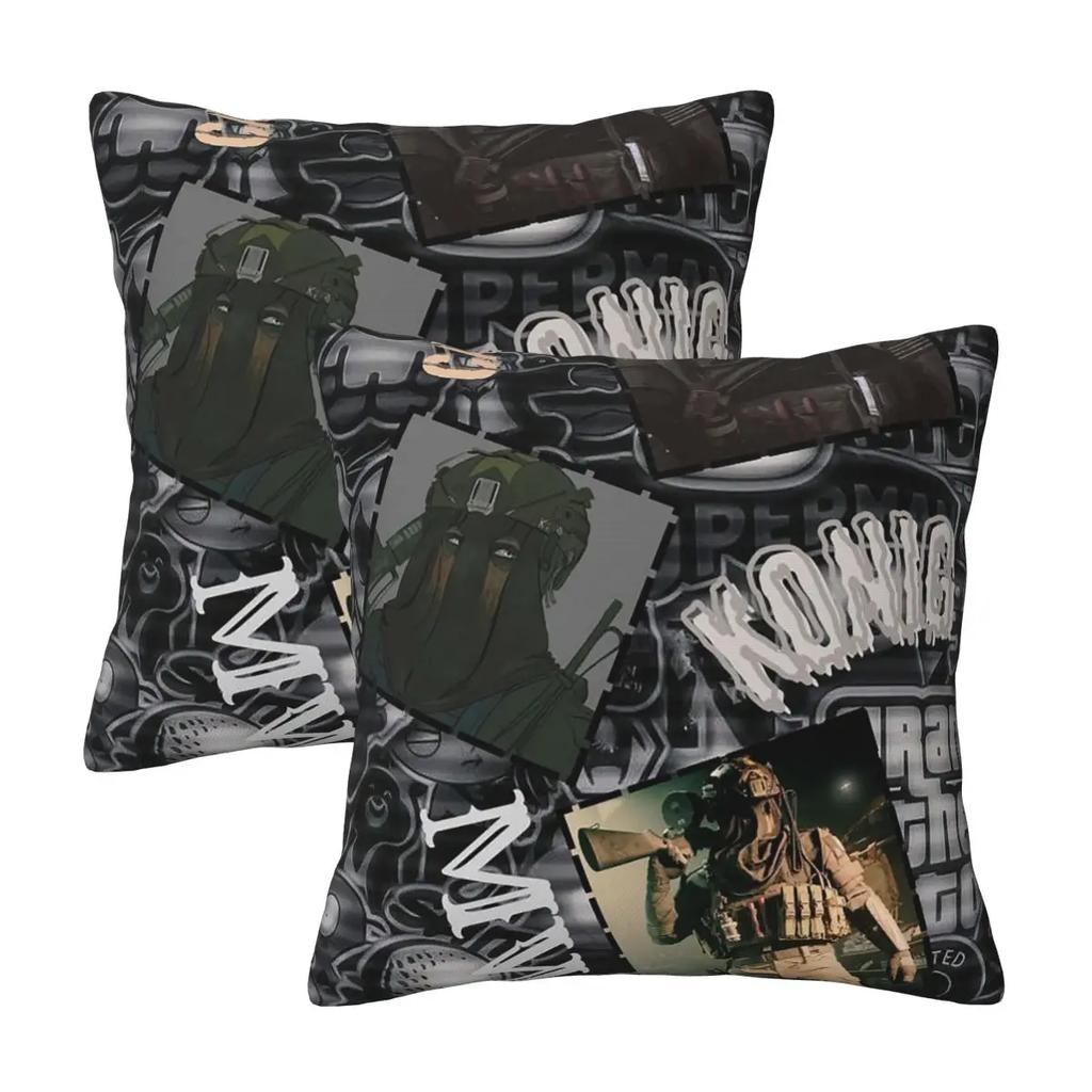 Konig Wallpaper 2 Pcs Square Pillowcase Pillow Cover Cushion Decor Comfort Throw Pillow For Home Car