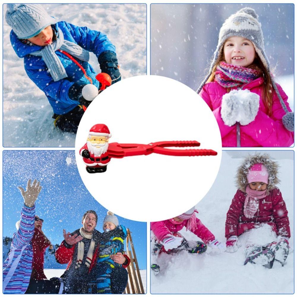 Пластиковые Рождественская елка, создатель снежков, зажимы, формы для изготовления снежных и песочных шаров, зимние уличные формы