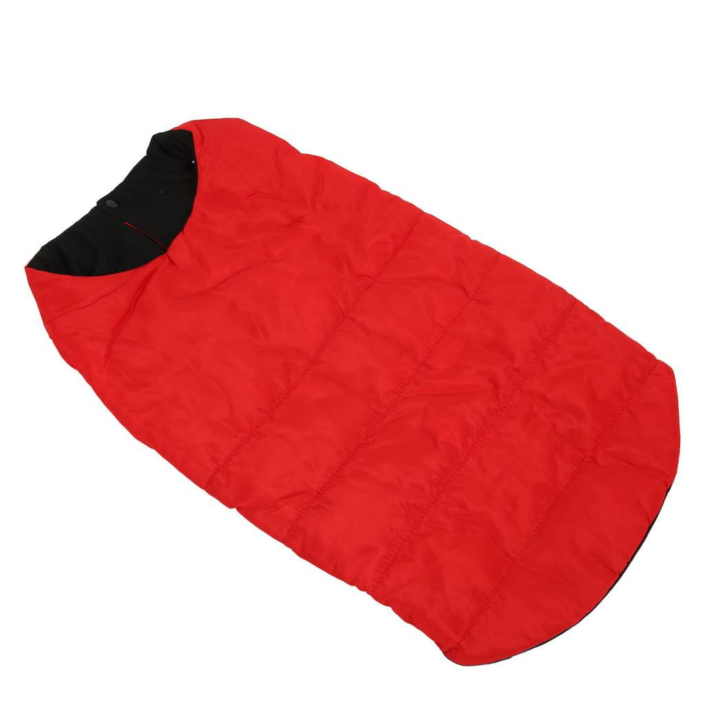 Зимнее пальто для собаки, двустороннее, теплое, мягкое и удобное, зимняя куртка для питомца для средних и крупных собак, красная