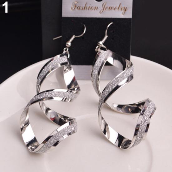 Женские спиральные скраб-крючки, висячие серьги, свадебные украшения, подарок для помолвки