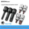 Dafei Extended Slip-On Electric Wrench Torx Bit Set T30 T40 T50 Hex Sockets Auto Repair Tool