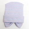 Newborn Baby Girls Striped Headband Headwear Toddler Soft Beanie Hat with Bow