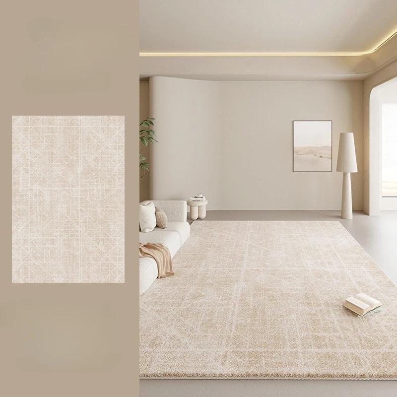 Large Size Living Room Decoration Soft Carpet Cream Style Rugs for Bedroom Thick Washable Bedside Floor Mat Home Fluffy Soft Rug