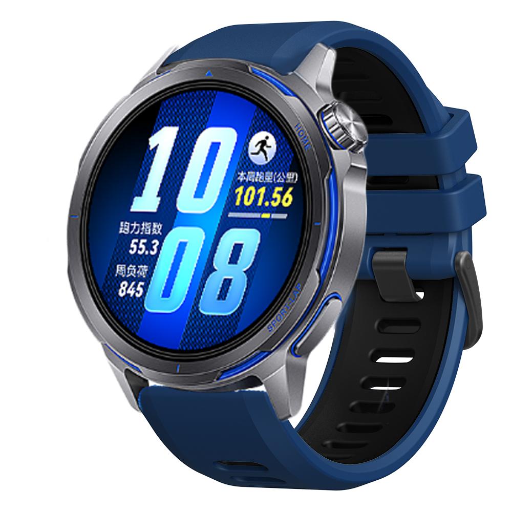 Быстросъемный 22 мм двухцветный спортивный силиконовый ремешок для HUAWEI WATCH GT Runner2 Ремешок для HUAWEI GT6 GT5 GT4 GT3 46 мм браслет