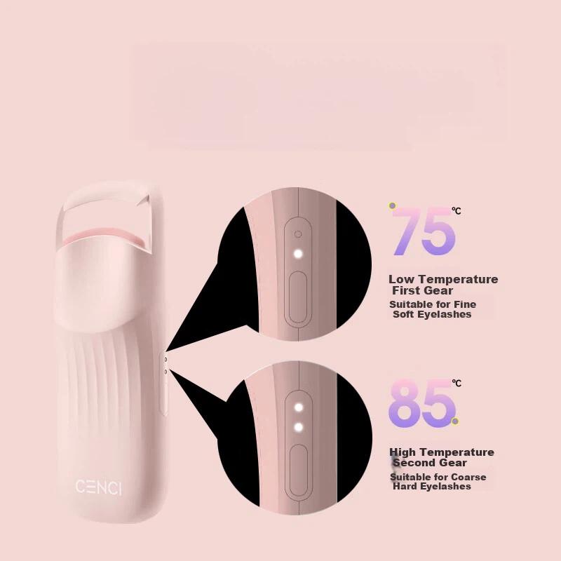 CENCI Electric Eyelash Curler, 4-Sec Automatic Heating Eyelash Curler, Heating Eyelash Shaping Tool, White, 1 Pack