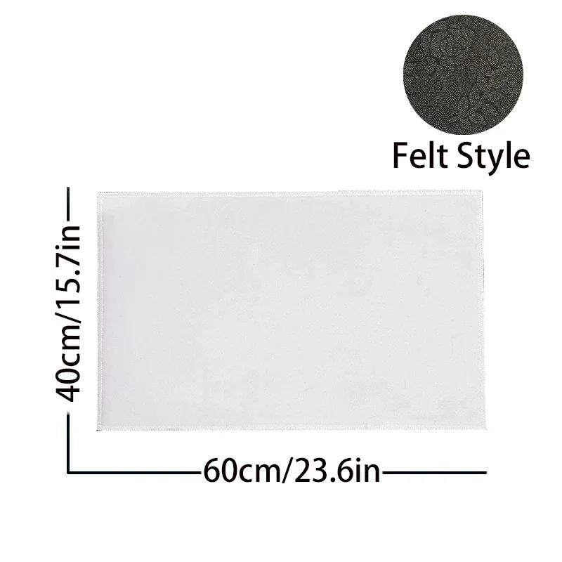 Stylish Stone Wall Texture Welcome Mat Non-Slip Machine Washable Carpet for Living Room Bedroom Kitchen and Laundry Rug