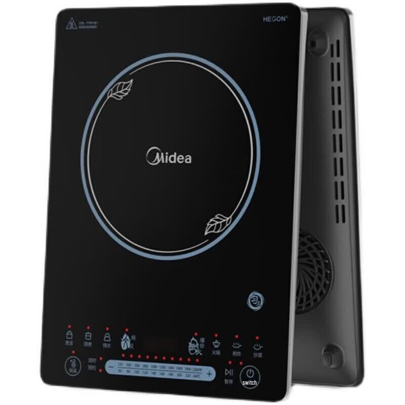 Midea Индукционная плита 2200 Вт со встроенной сенсорной панелью, вилка CN (адаптер в комплекте)
