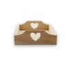 Деревянная подставка с вырезом в виде сердца 22 x 13 x 3 см