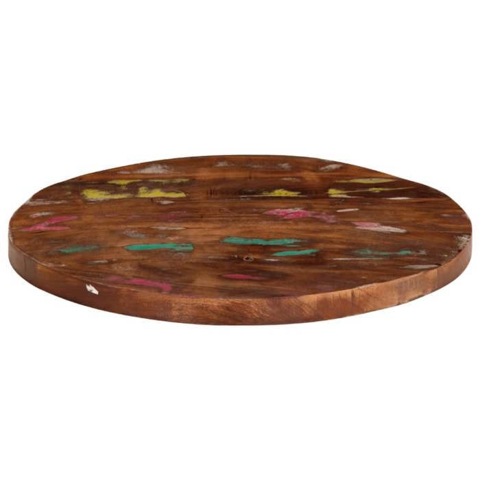 VidaXL Dessus de table Ø 50x1,5 cm rond bois massif de récupération 370020