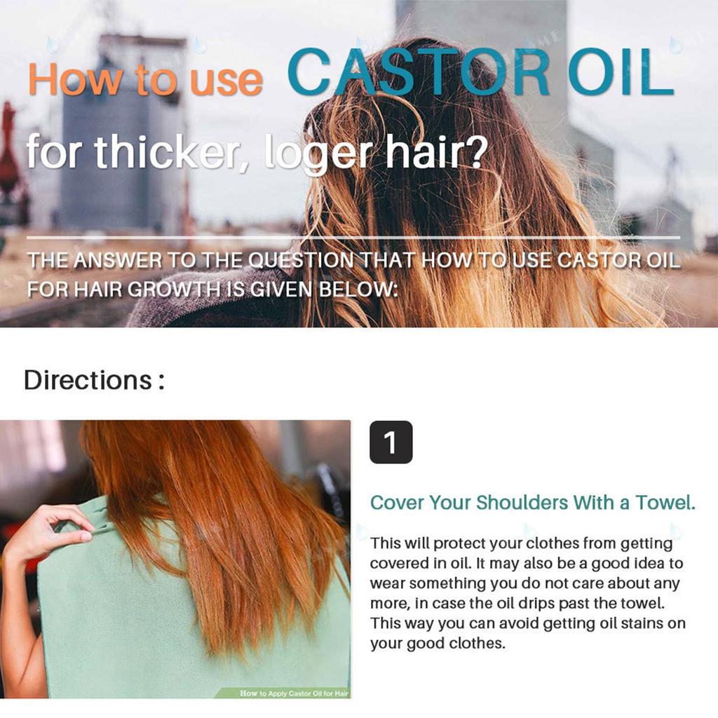 Castor Oil Natural Hair Growth Eyebrow Enhancer   Lift  Organic 10ml