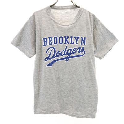 EASTPORT 90-е Сделано в США Старая футболка с принтом Brooklyn Dodgers С коротким рукавом Мужская Б/У